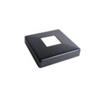 Satin Black - Floor Mounted Square Post – 40 x 40 x 2 mm - Image 4