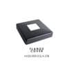 AXIA floor mounted square post, 40 x 40 mm, satin black