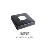 Satin Black - Floor Mounted Square Post – 40 x 40 x 2 mm - Image 3