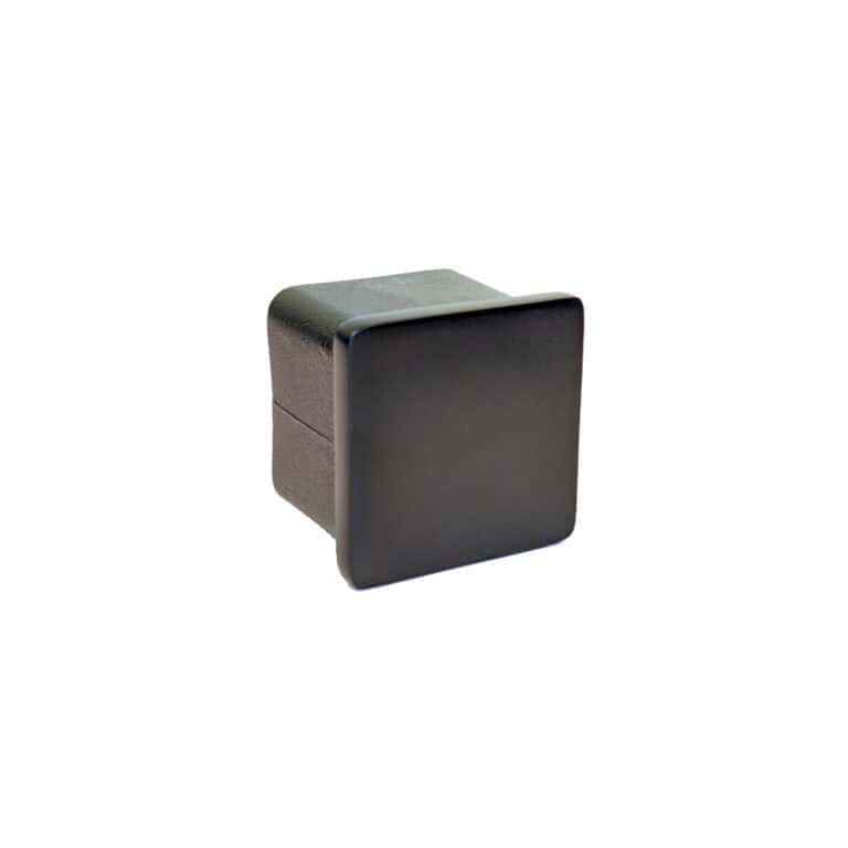 AXIA flat end cap for 40 x 40 mm square rail, satin black