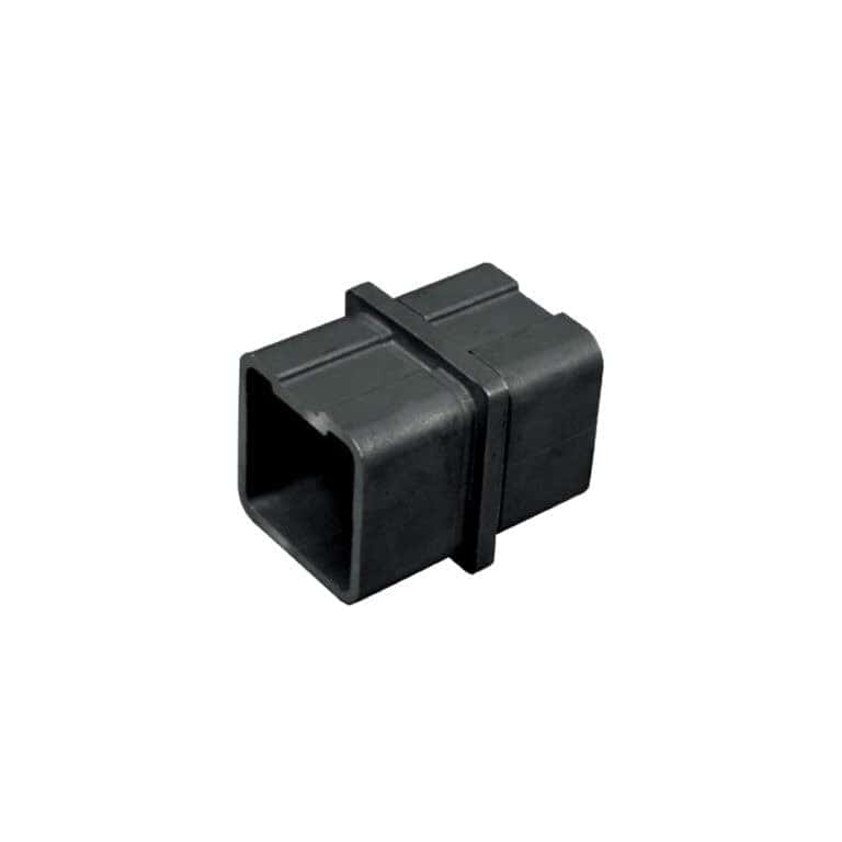 AXIA inline connector for 40 x 40 mm square rail, satin black