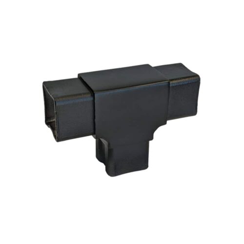AXIA tee fitting for 40 x 40 mm square rail, satin black