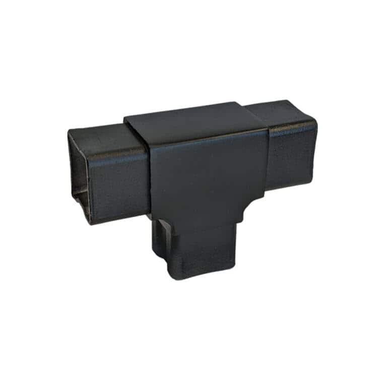 AX20.008.113.A.STB AXIA tee fitting for 40 x 40 mm square rail, satin black
