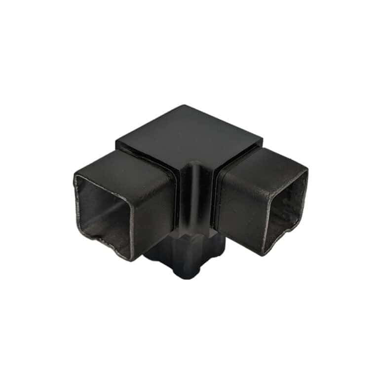 AX20.008.114.A.STB AXIA three way fitting for 40 x 40 mm square rail, satin black