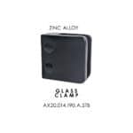 Satin Black- Glass Clamps for Flat Posts - Image 4