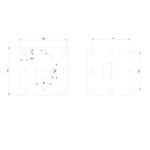AX50.002.000.B.SP - 1/2" Glass Spigot - Large Floor Mount Profile - Image 4