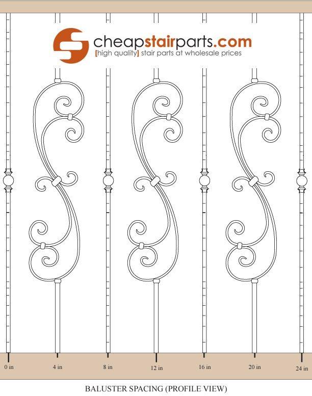 Baluster Measuring And Spacing Diagram Cheap Stair Parts