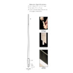 5014-42 - 1.25" x 42" Wooden Baluster - Röhe - Image 2