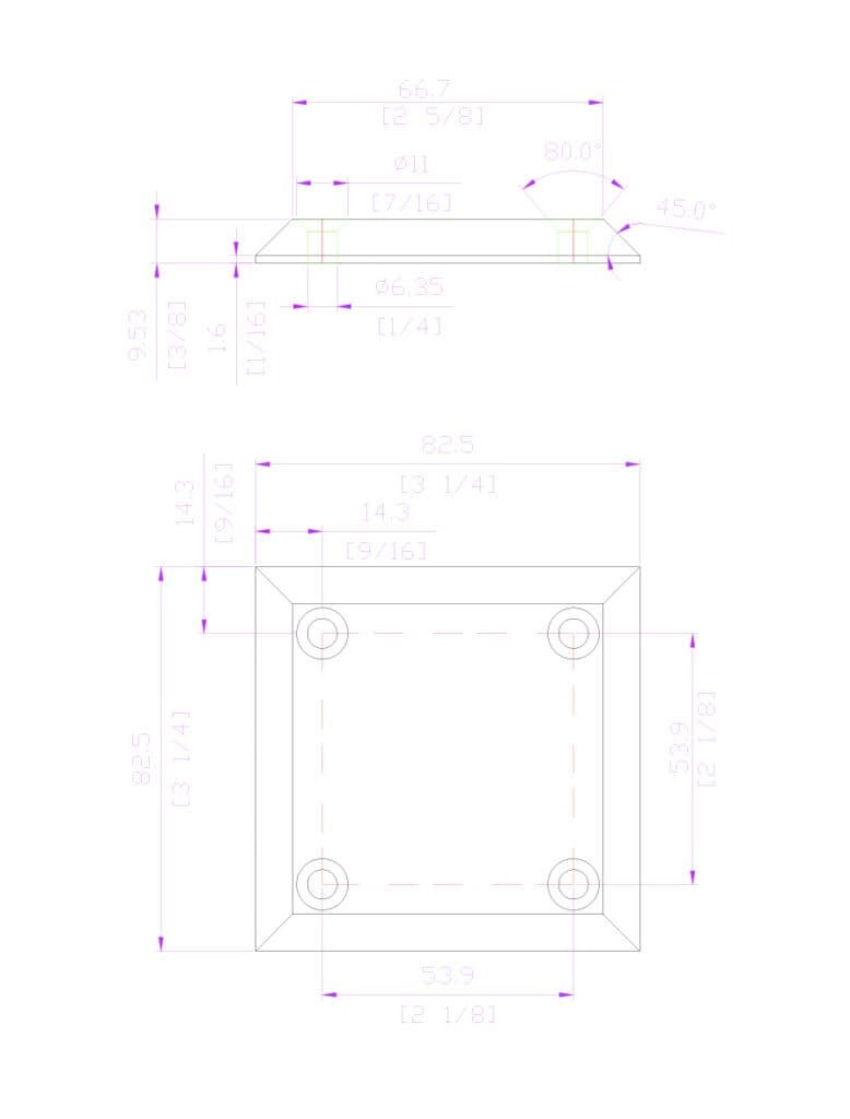 4000-CAP-C Chamfered Cap - 3-1/4