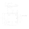 4000-CAP-R recessed flat cap dimension drawing