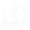 7033-C chamfered rosette dimension drawing