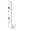 16.6.11 Crossed Arch Iron Balusters for Stairs