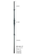 Oil Rubbed Bronze - 18.2.1-T Single Knuckle Iron Baluster Monte Carlo - Image 2