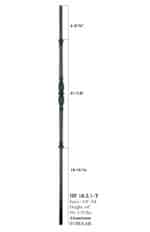 Satin Black - 18.2.1-T Single Knuckle Iron Baluster Monte Carlo - Image 2