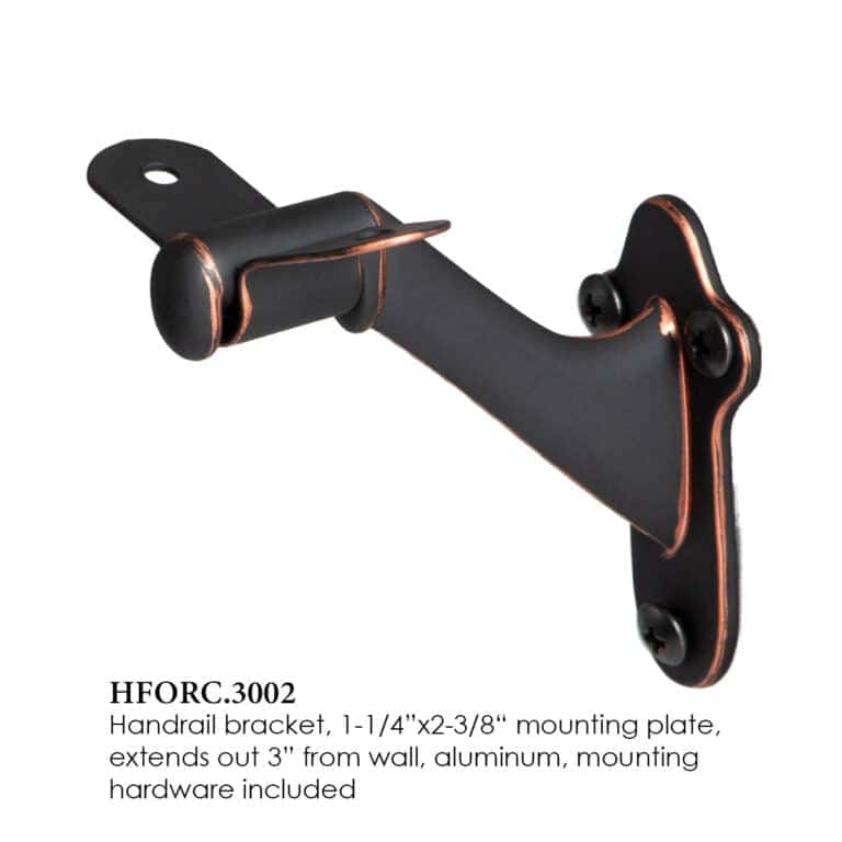 3002 handrail bracket for wood handrails, oil rubbed copper