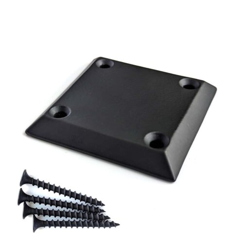 4000-CAP-C chamfered cap, 3-1/4 inch, satin black