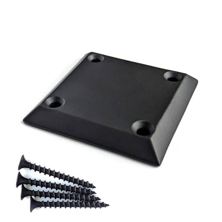 4000-CAP-C chamfered cap, 3-1/4 inch, satin black