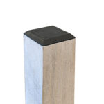 4000-CAP-C Chamfered Cap - 3-1/4" Satin Black - Image 2
