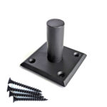 4000-CAP-S Chamfered Cap with Stem - 3-1/4" Satin Black