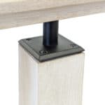 4000-CAP-S Chamfered Cap with Stem - 3-1/4" Satin Black - Image 2