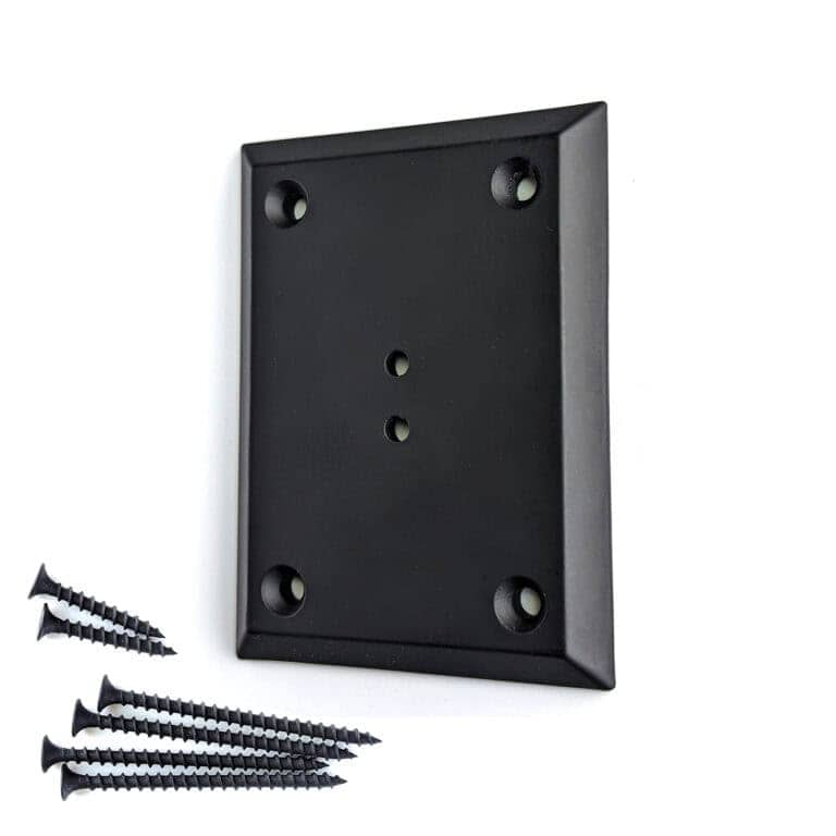 7033-C chamfered rosette, satin black