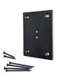 7033-F Flat Rosette - 3-1/4" x 4-1/2" Satin Black