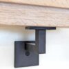 3004 modern handrail bracket supporting a wood handrail on a wall