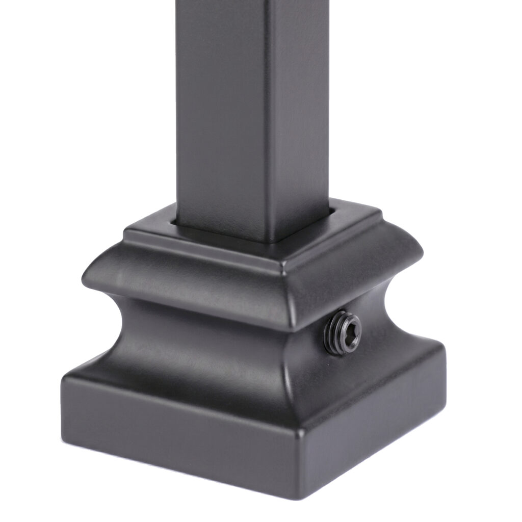 House of Forgings 16.3.19 Level Base Shoe with Set Screw with baluster example