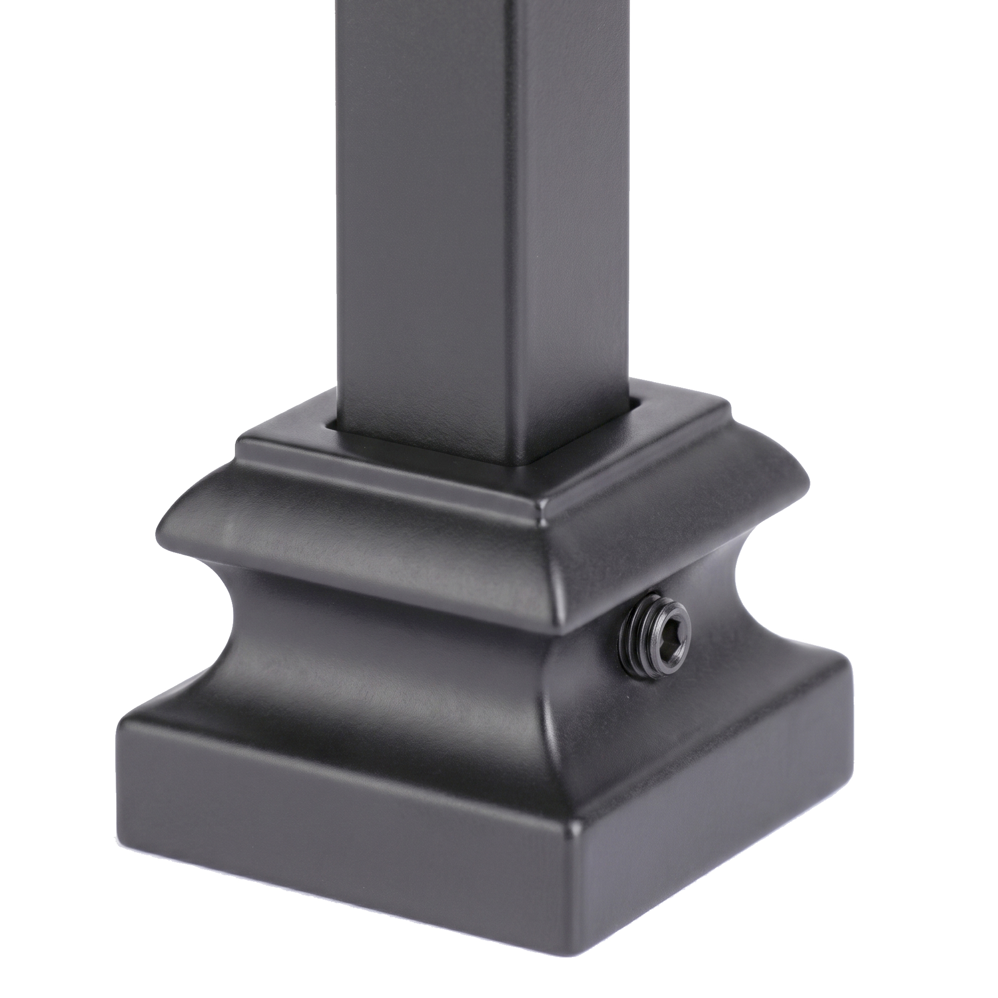 House of Forgings 16.3.19 Level Base Shoe with Set Screw with baluster example