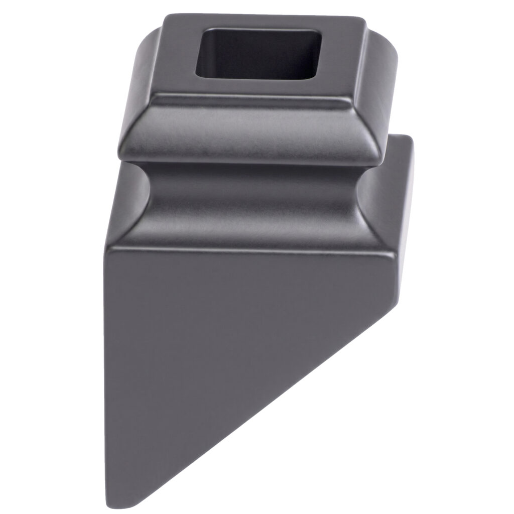 House of Forgings 16.3.2 Angled Base Shoe for 1/2" Sq. Iron Balusters