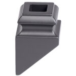 House of Forgings 16.3.2 Angled Base Shoe for 1/2" Sq. Iron Balusters