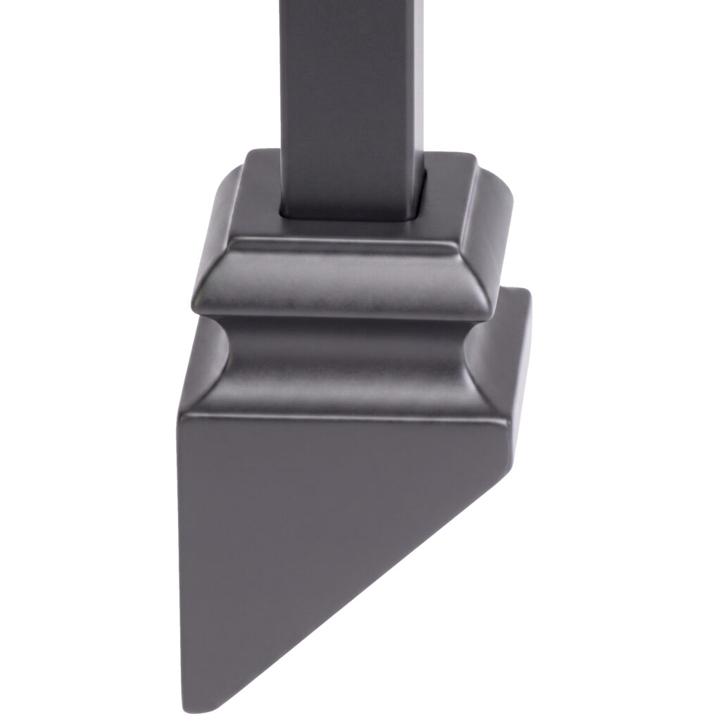 House of Forgings 16.3.2 Angled Base Shoe for 1/2" Sq. Iron Balusters