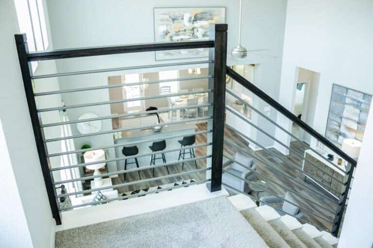 Horizontal Bar Stair Remodel