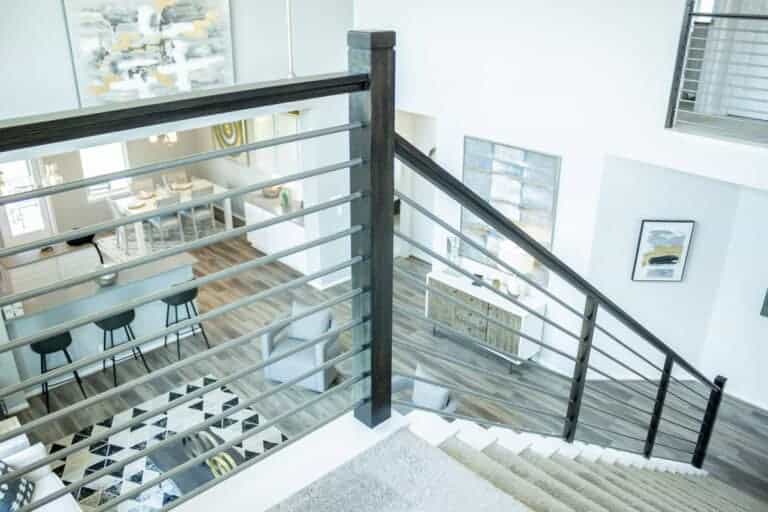 Horizontal Bar Stair Remodel Horizontal Bar Stair Remodel