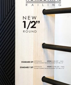 4.1.1 - 1/2" round horizontal bar for stair remodel
