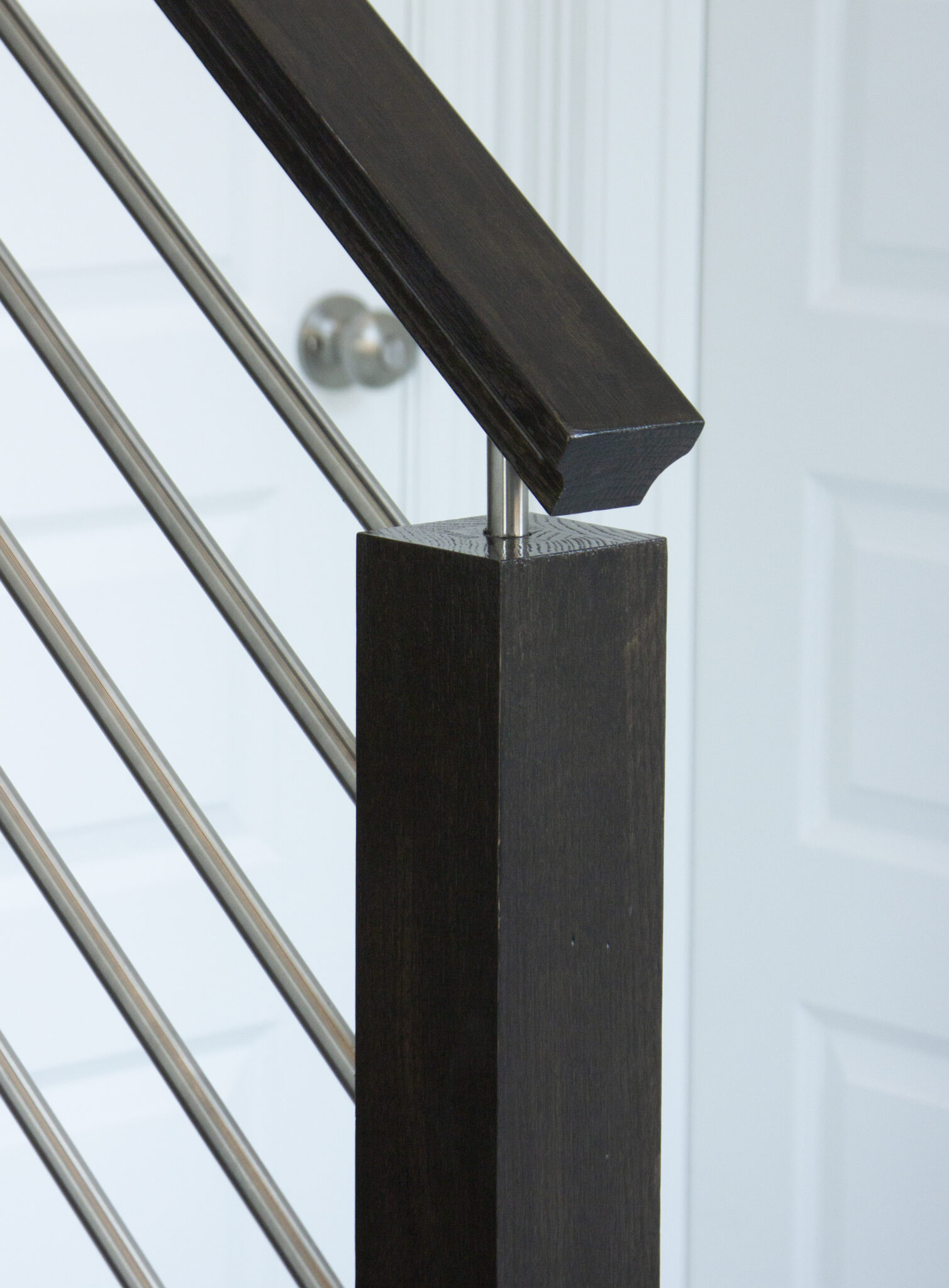 6084 Modern Wooden Handrail - Poplar | House of Forgings