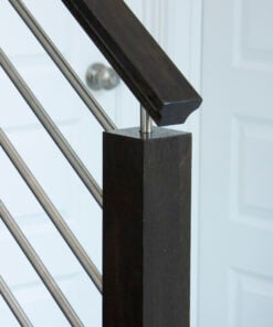 Alternative view of Round Bar Stem - Handrail Bracket