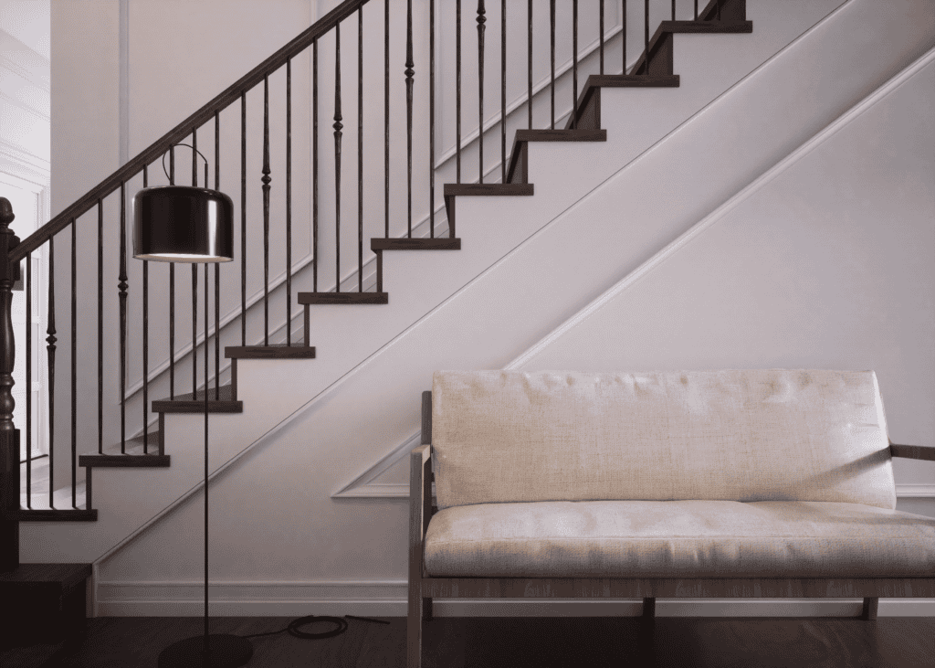 Tuscan Round Hammered Tapered Knuckle Iron Balusters