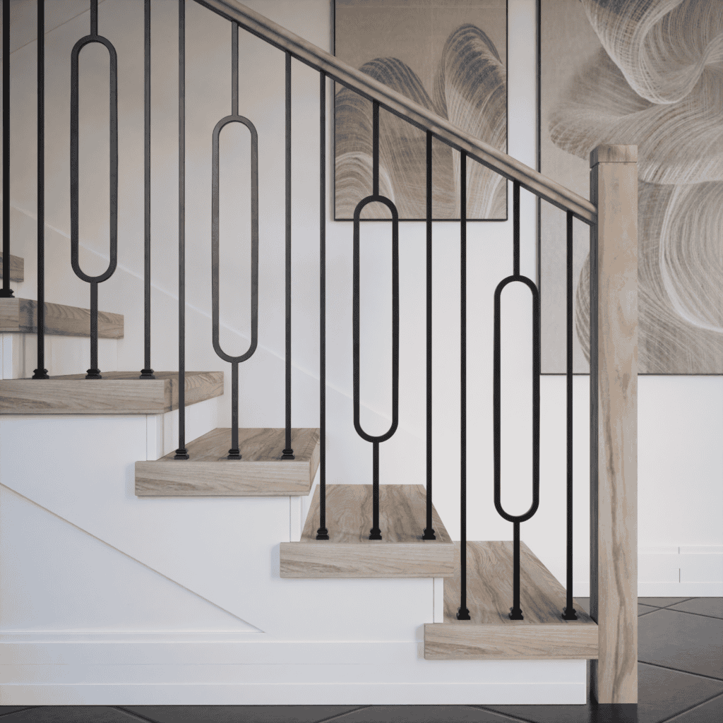 Aalto Series Stair Remodel with Single Oval