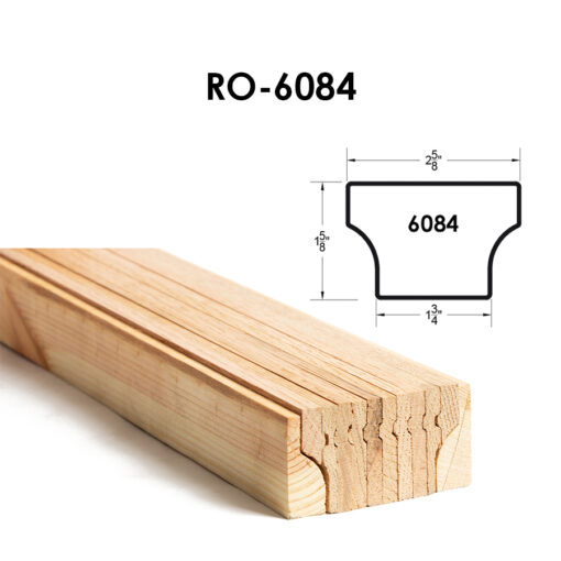 6084 - Bending Handrail - Red Oak