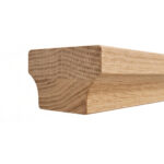 6084 Modern Wooden Handrail - Red Oak