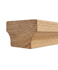 6084 Modern Wooden Handrail - Red Oak