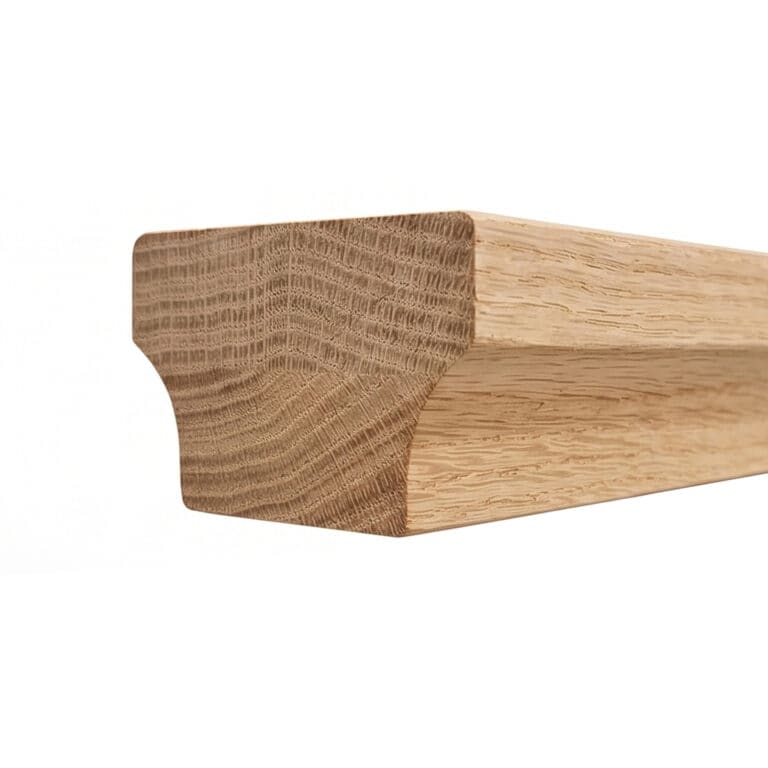 6084 Modern Wooden Handrail - Red Oak