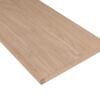 Red oak engineered bullnose stair tread, 11-1/2 inches deep