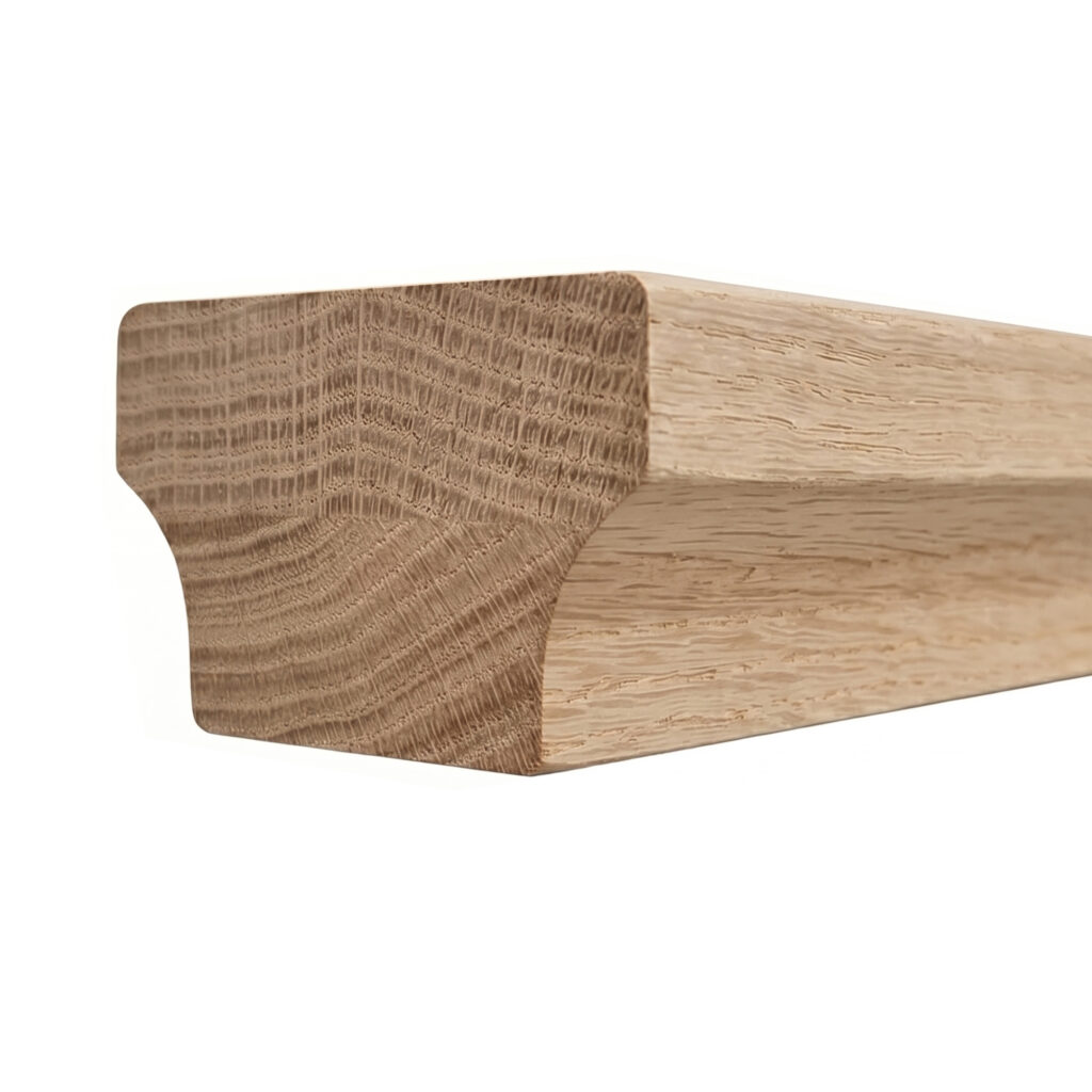 6084 Modern Wooden Handrail - White Oak