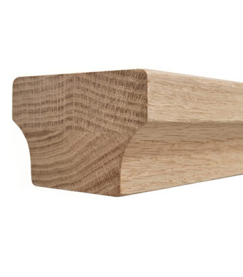 6084 Modern Wooden Handrail - White Oak