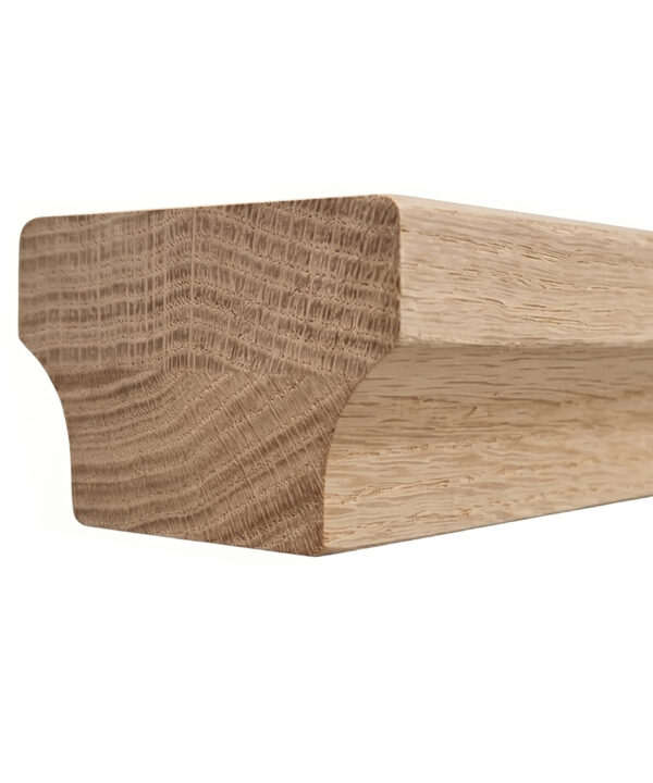 6084 Modern Wooden Handrail - White Oak