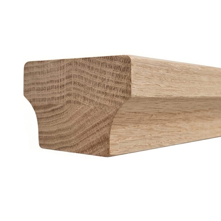 6084 Modern Wooden Handrail - White Oak 6084 Modern Wooden Handrail - White Oak