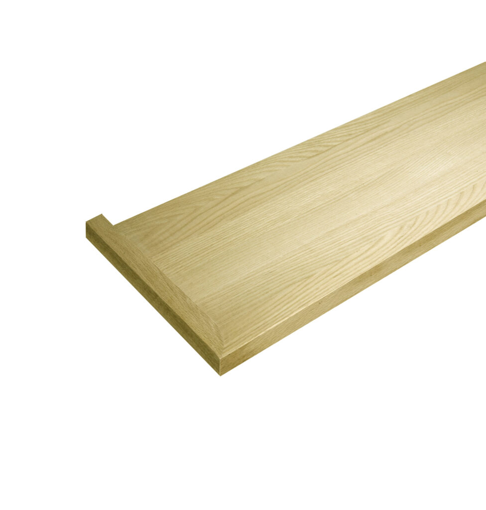 1in. x 11-1/2 in. Square Nose Mitered Return Tread - Red Oak