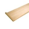 WO-8070-48-MR-SQ-no-text White oak square nose mitered return stair tread, 1 x 11-1/2 inches
